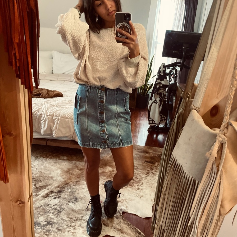 Billabong Down the Line Denim Skirt